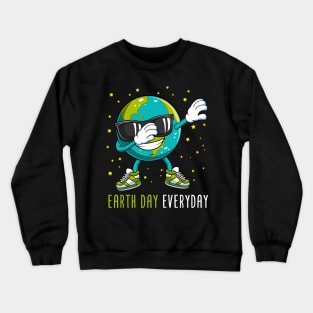 Dabbing Dab Dance Earth Day Everyday Gift For Boys Kids Crewneck Sweatshirt